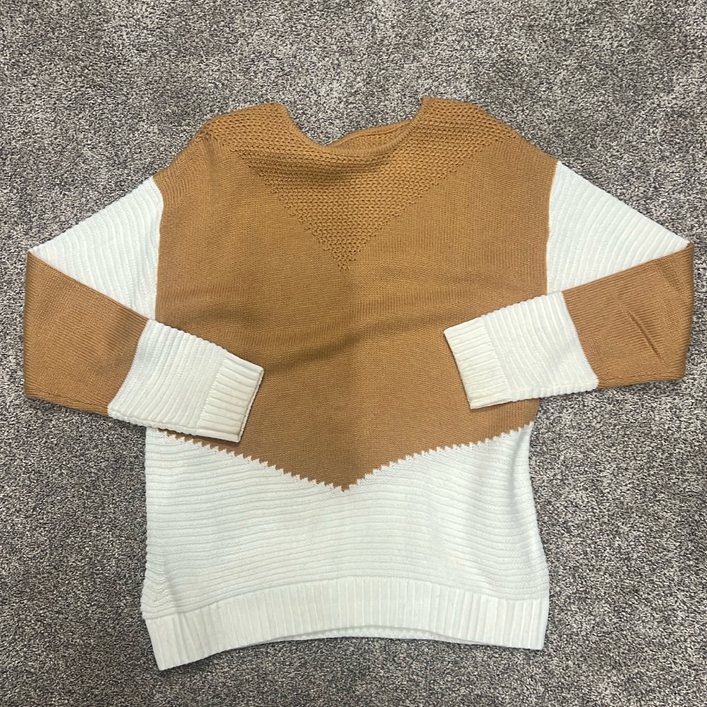 Color block sweater